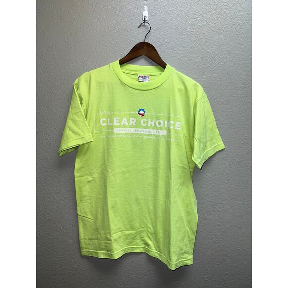 Vote Barack Obama Shirt It's A Clear Choice America Democracy Tee M Medium - Picture 1 of 8